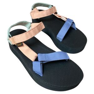 TEVA Women's Platform Universal Unwind Multi Sandals Sz11 Camping Hiking Outdoor
